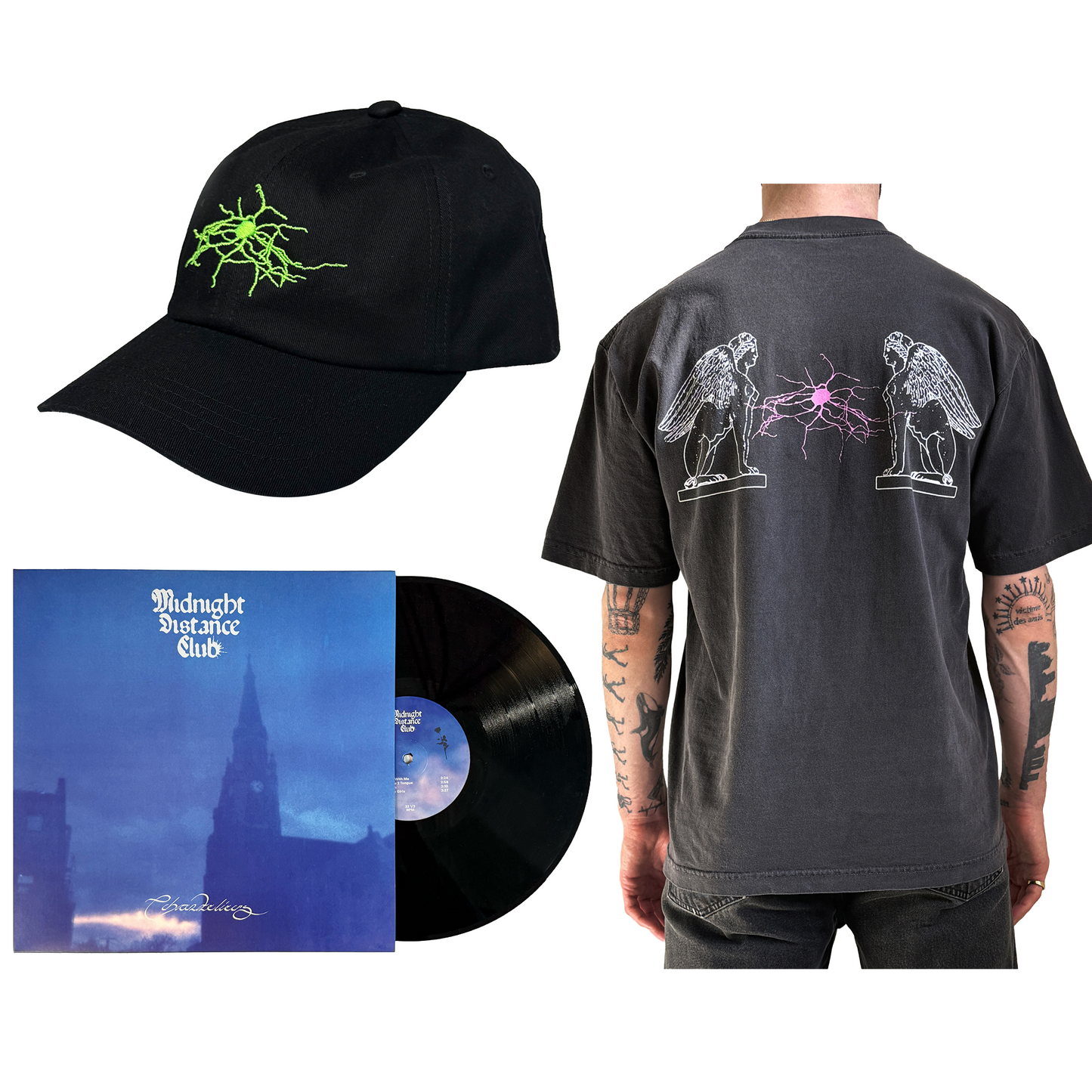 Bundle 1 — Chandeliers Vinyl + Shirt + Hat